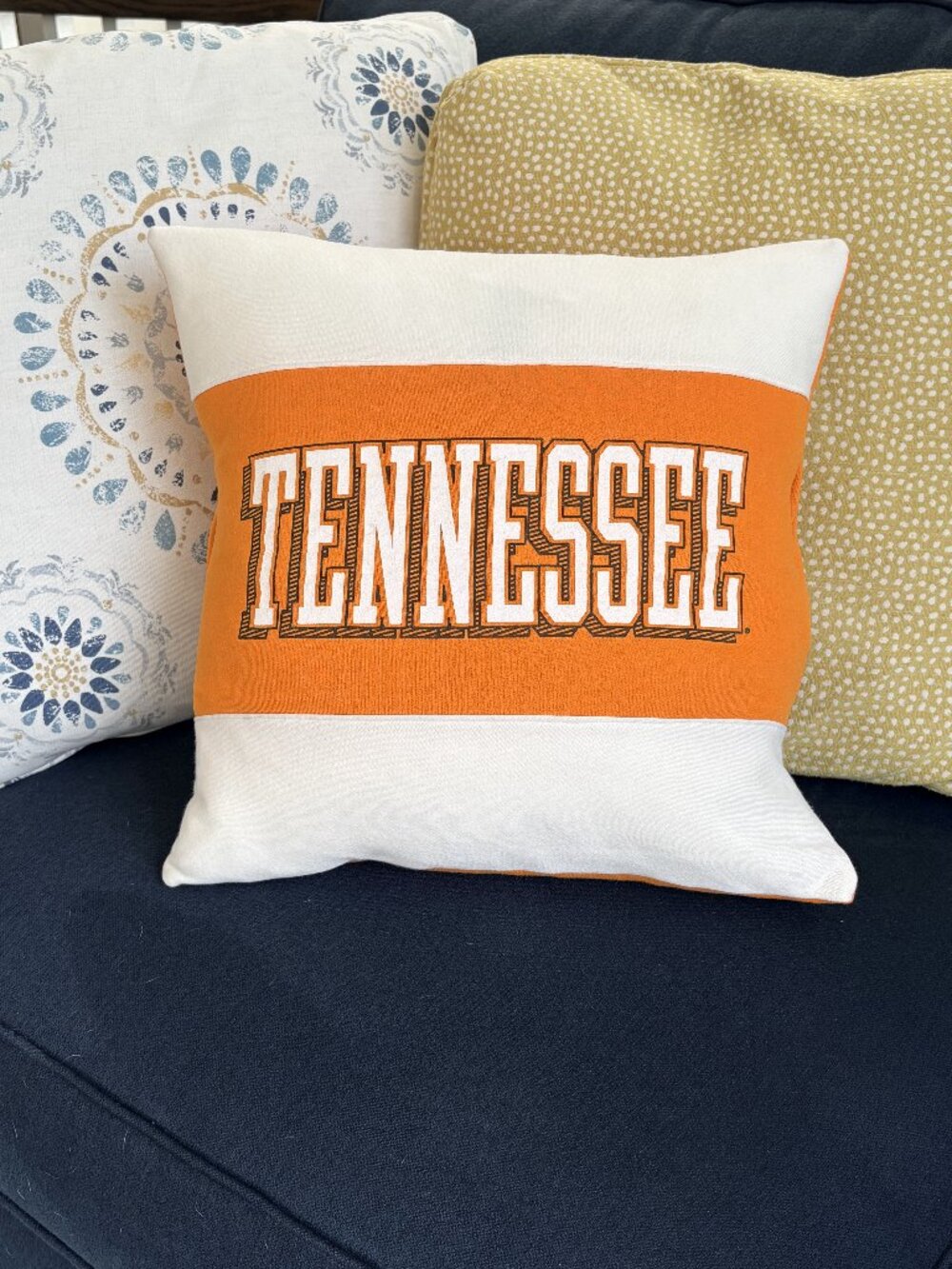 University of Tennessee Volunteers Custom Reworked Throw Pillow 16" cover